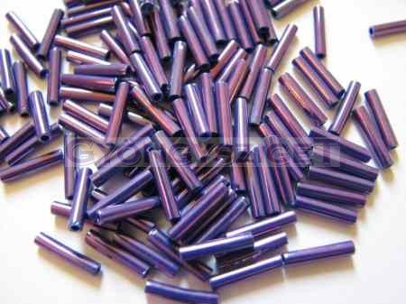 Toho bugles - 461 - higher metallic grape-3mm