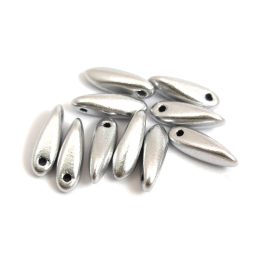 Dagger - Czech Glass Bead - Aluminium - 3x11mm