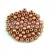 Czech Pressed Round Glass Bead - Matt Metallic Copper - 6mm