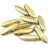 Dagger - Czech Glass Bead - Etched Full Amber -5x16mm