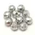 Czech Firepolished Round Glass Bead - silver-6mm