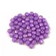 Czech Firepolished Round Glass Bead - gold shine orchid - 3mm