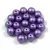 Cseh préselt gyöngy - lavender metallic satin - 8mm