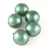 Czech Pressed Round Glass Bead - Matte Pearl Petrol - 10mm