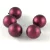 Czech Pressed Round Glass Bead - Matte Pearl Bordeaux - 10mm