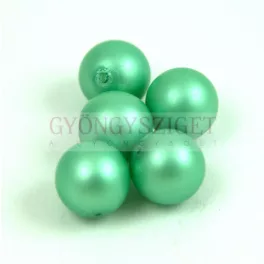Cseh préselt golyó - Matte Pearl Powder Green - 10mm