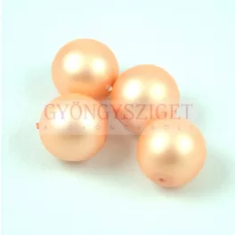 Cseh préselt golyó - Matte Pearl Peach - 10mm