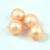 Czech Pressed Round Glass Bead - Matte Pearl Peach - 10mm