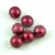 Czech Pressed Round Glass Bead - Matte Pearl Bordeaux - 10mm