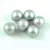 Czech Pressed Round Glass Bead - Matte Pearl Silver - 12mm