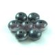 Donut - Czech Firepolished Faceted Bead - 6x9mm - Light Lavender Picasso