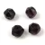 Czech Firepolished Round Glass Bead - English cut - dark amethyst - 10mm