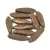 Dagger - Czech Glass Bead - Etched Bronze -5x16mm
