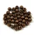Czech Pressed Round Glass Bead -  Bronze - 2.5mm