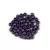 Czech Pressed Round Glass Bead - matte metallic purple - 2.5mm