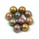 Czech Mates kétlyukú kaboson  - Matte Metallic Bronze Iris - 7mm