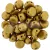 Czech Mates kétlyukú kaboson  - Matte Metallic antique Gold - 7mm