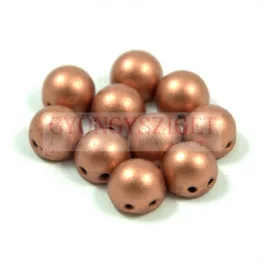   Czech Mates kétlyukú kaboson  - Matte Metallic Copper - 7mm