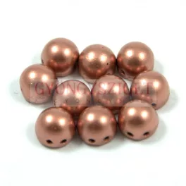 Czech Mates kétlyukú kaboson  - Matte Copper - 7mm