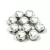 Czech Mates kétlyukú kaboson  - Silver - 7mm