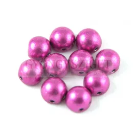   Czech Mates kétlyukú kaboson  - Saturated Metallic Pink - 7mm