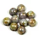 Czech Mates kétlyukú kaboson  - Luster Opaque Green - 7mm