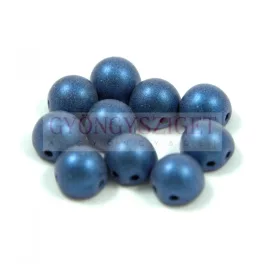 Czech Mates kétlyukú kaboson  - Matte Metallic Blue - 7mm