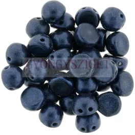   Czech Mates kétlyukú kaboson  - Matte Metallic Dark Blue - 7mm