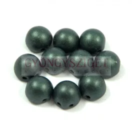   Czech Mates kétlyukú kaboson  - Matte Metallic Fern Green - 7mm