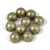 Czech Mates kétlyukú kaboson  - Matte Metallic Gold - 7mm