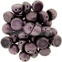 Czech Mates kétlyukú kaboson  - Matte Metallic Pink - 7mm