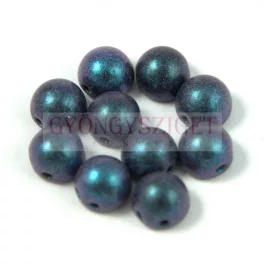   Czech Mates kétlyukú kaboson  - Polychrome Indigo Orchid - 7mm