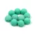 Czech Mates kétlyukú kaboson  - Matte Turquoise Green - 7mm