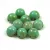 Czech Mates kétlyukú kaboson  - Turquoise Green Picasso - 7mm