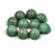 Czech Mates kétlyukú kaboson  - Matte Turquoise Green Picasso - 7mm