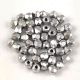 Czech Firepolished Round Glass Bead - Aluminium - 2mm