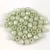 Czech Firepolished Round Glass Bead - Chalk White Light Green Luster - 2mm