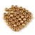 Czech Pressed Round Glass Bead - Aztec Gold - 2mm