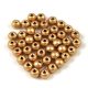 Czech Pressed Round Glass Bead - Aztec Gold - 2mm