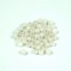 Czech Pressed Round Glass Bead - alabaster luster - 2mm