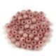 Czech Pressed Round Glass Bead - Alabaster Pink Luster - 2mm