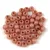 Czech Pressed Round Glass Bead - Alabaster Rose Luster - 2mm