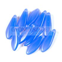   Lándzsa (szirom) cseh préselt üveggyöngy - zafír kék -5x16mm