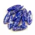 Dagger - Czech Glass Bead - Sapphire Silver Patina - 5x16mm