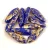 Dagger - Czech Glass Bead - Sapphire Gold Patina - 5x16mm