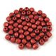 Czech Firepolished Round Glass Bead - Matt Rust - 3mm