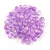 Czech Firepolished Round Glass Bead - Crystal Amethyst Blend - 3mm