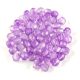 Czech Firepolished Round Glass Bead - Crystal Amethyst Blend - 3mm