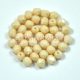 Czech Firepolished Round Glass Bead - ivory - 3mm