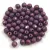 Czech Firepolished Round Glass Bead - White Lilac Vega Luster - 3mm